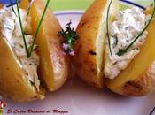 Patatas asadas crema queso