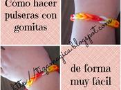 tiza mágica: Cómo hacer pulseras gomitas. fácil