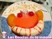 Receta Postre divertido frutas para niños