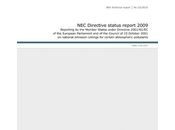 Informe sobre cumplimiento Directiva Techos Emisión (2009)