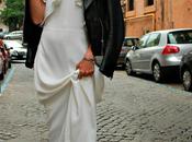 vestido largo blanco biker