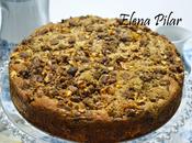 Coffee cake streusel nueces chips chocolate leche