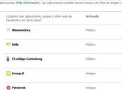 Limpieza permisos Twitter Facebook