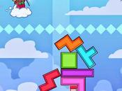 Construye torre alta piezas Tetris próximo Bricks Wizard Academy para