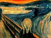 Pintando obra grito" Edvard Munch