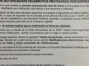 Notificación telemática rechazada expiración