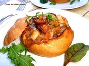 Pollo guisado salsa setas