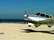 Avión casi aterriza encima bañista playa alemana