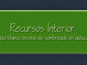 Texto blanco encima sombreado Autocad