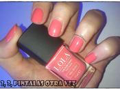 Manicura coral flores
