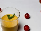 Crema fría tomate albahaca