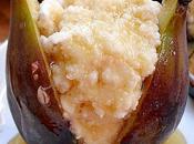 Brevas rellenas requesón miel