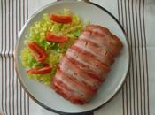 Pastel carne bacon microondas