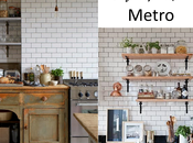 Cocinas azulejos tipo metro para atmósfera vintage-industrial