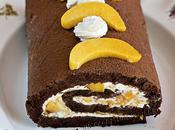 Brazo gitano chocolate mascarpone melocoton