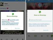 Twitter prueba facilitarnos compartir tweets WhatsApp