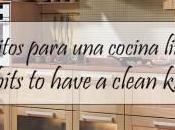 hábitos para cocina limpia