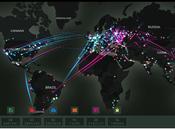 Mapa ataques informáticos tiempo real
