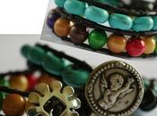 Pulsera cuero bolas