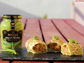 Falso maki salmón mostaza
