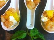 Cucharitas Gambas Mango Curry