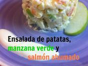 Ensalada Patatas Manzana Verde Salmón