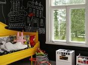 Pintando negro habitación peques