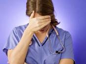 Enfermeras preocupadas personas propensas Burnout