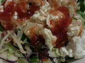 Ensalada queso cabra mermelada tomate
