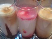 Vasitos crema yogur siropes variados