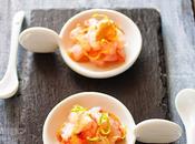 Tartar gambas mayonesa aguacate