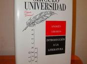 "Introducción literatura", Andrés Amorós