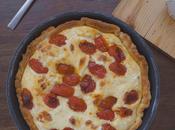 Tarta tomates cherry asados queso cabra