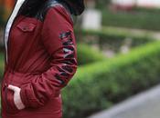 Looks parka borgoña