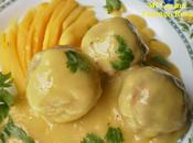 Albondigas ternera frutos secos salsa mango