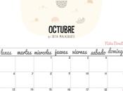 Imprimible: Calendario Octubre 2014