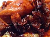 Chipirones encebollados salsa soja