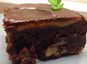 Brownie nueces, dulce leche cobertura chocolate