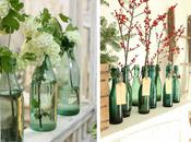 Decorar botellas verdes