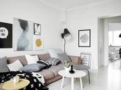 Estilo nórdico contemporáneo toques amarillo edificio años