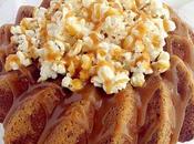 Cornmeal bundt cake with caramel popcorn reto #bundtbakers