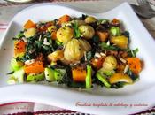 Ensalada templada calabaza castañas