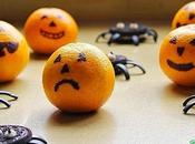 Halloween: galletas araña mandarinas calavera