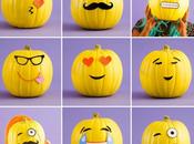 Decoración calabazas para Halloween divertidos emoticonos