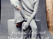 Fashion editorial: neutral colors knit