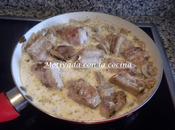 Costilla salsa setas