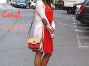 Outfit: Coral dress