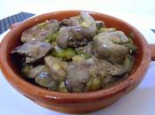 Higados pollo salsa