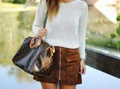 Camel skirt.