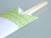 Cena japonesa, washi tape palillos